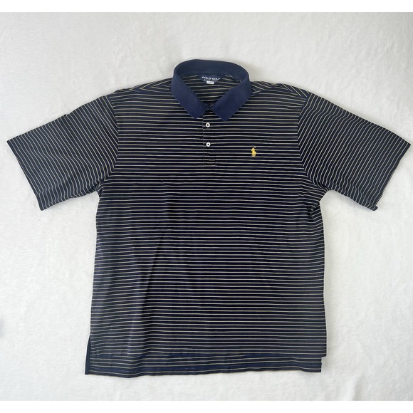 Ralph Lauren Other - Polo Golf Ralph Lauren Shirt 100% Pima Cotton Men's XL Blue Yellow Stripes Logo